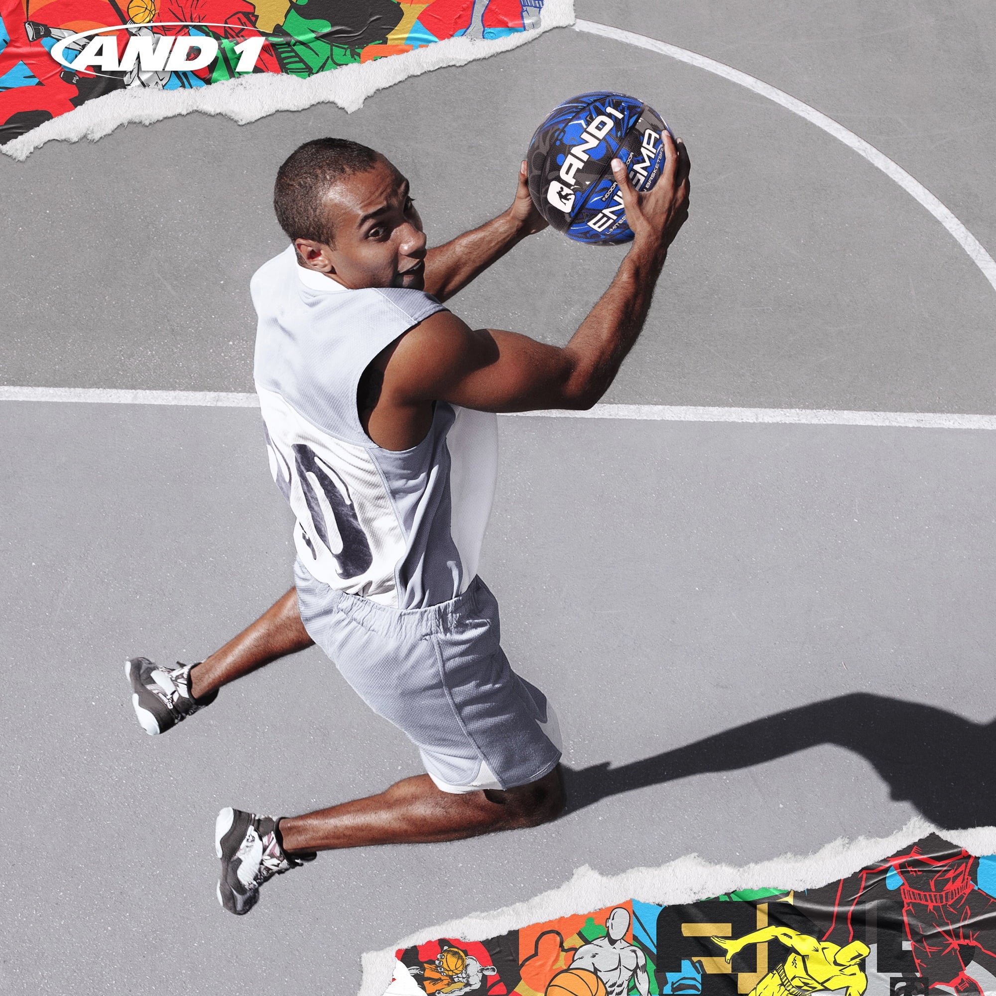 Enigma Youth Rubber Basketball: Size 5 (27.5") for Indoor/Outdoor, Deep Channel Construction, Includes 10-Inch Pump
