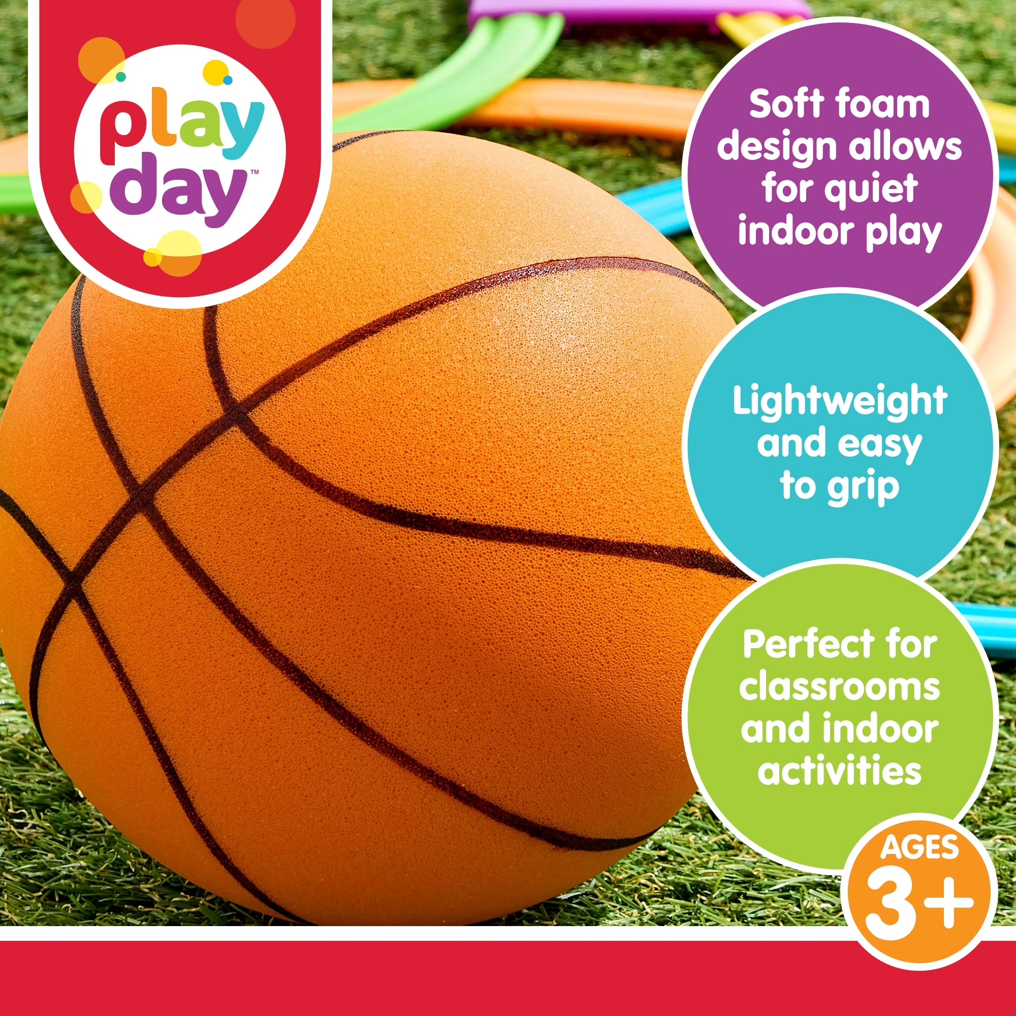 6 Inch Silent Indoor Basketball for Kids