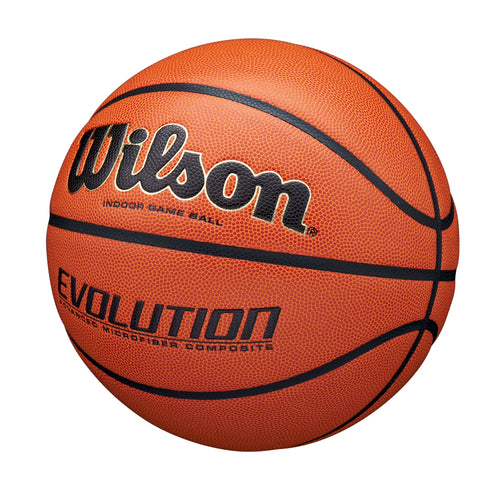 Evolution Indoor Game Basketball - Black, Size 6 - 28.5"