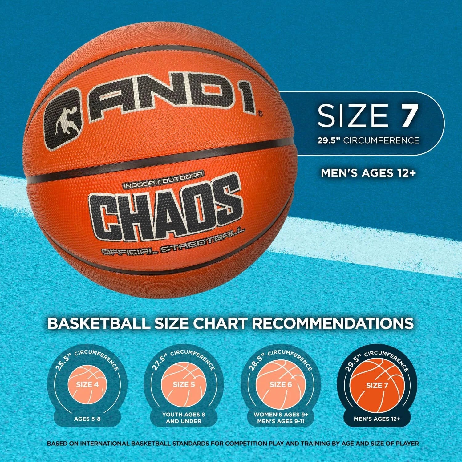 Fantom Graffiti Rubber Basketball, Size 7 (29.5"), Deep Channel Construction, Indoor/Outdoor Use