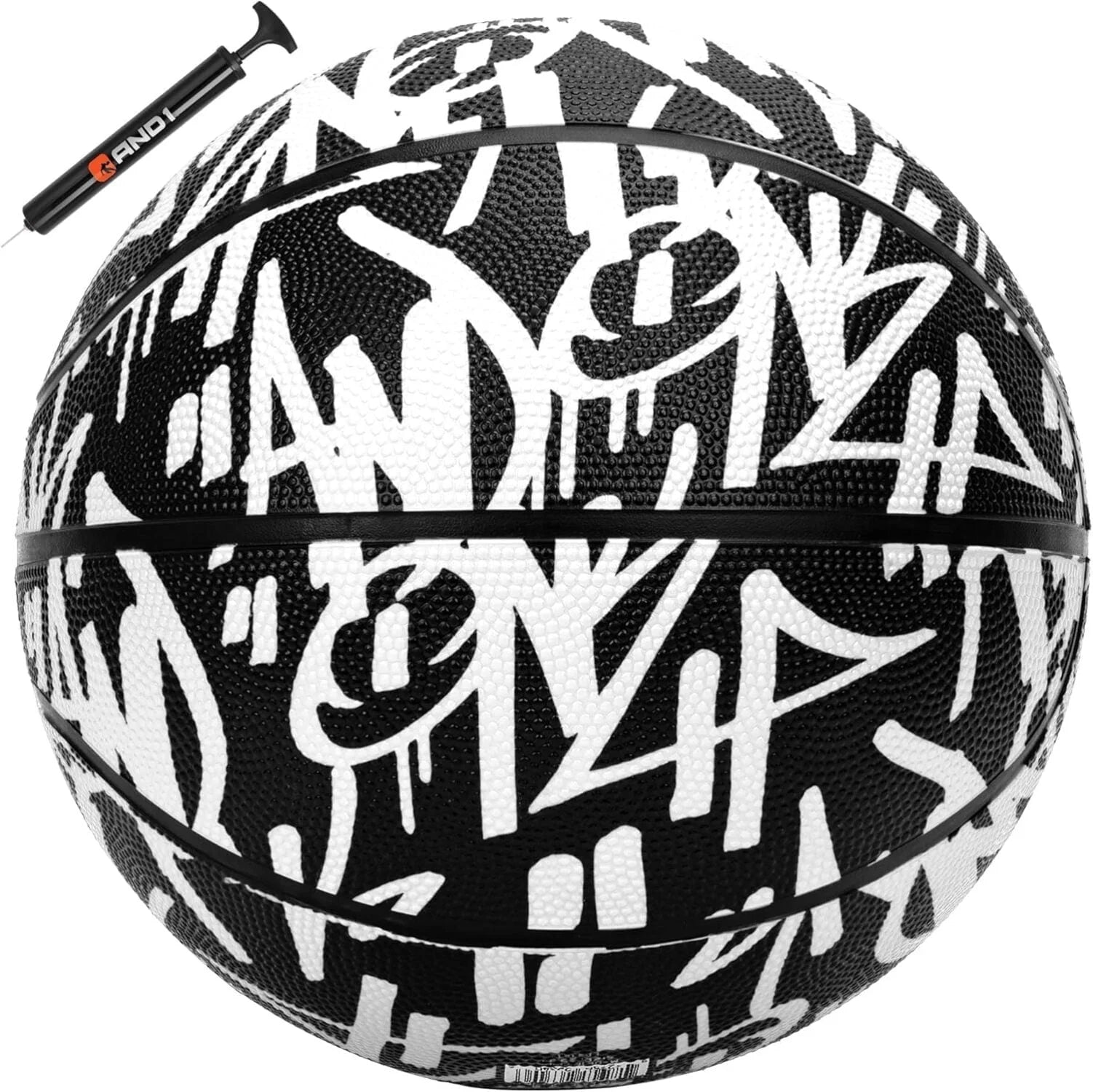 Fantom Graffiti Rubber Basketball, Size 7 (29.5"), Deep Channel Construction, Indoor/Outdoor Use