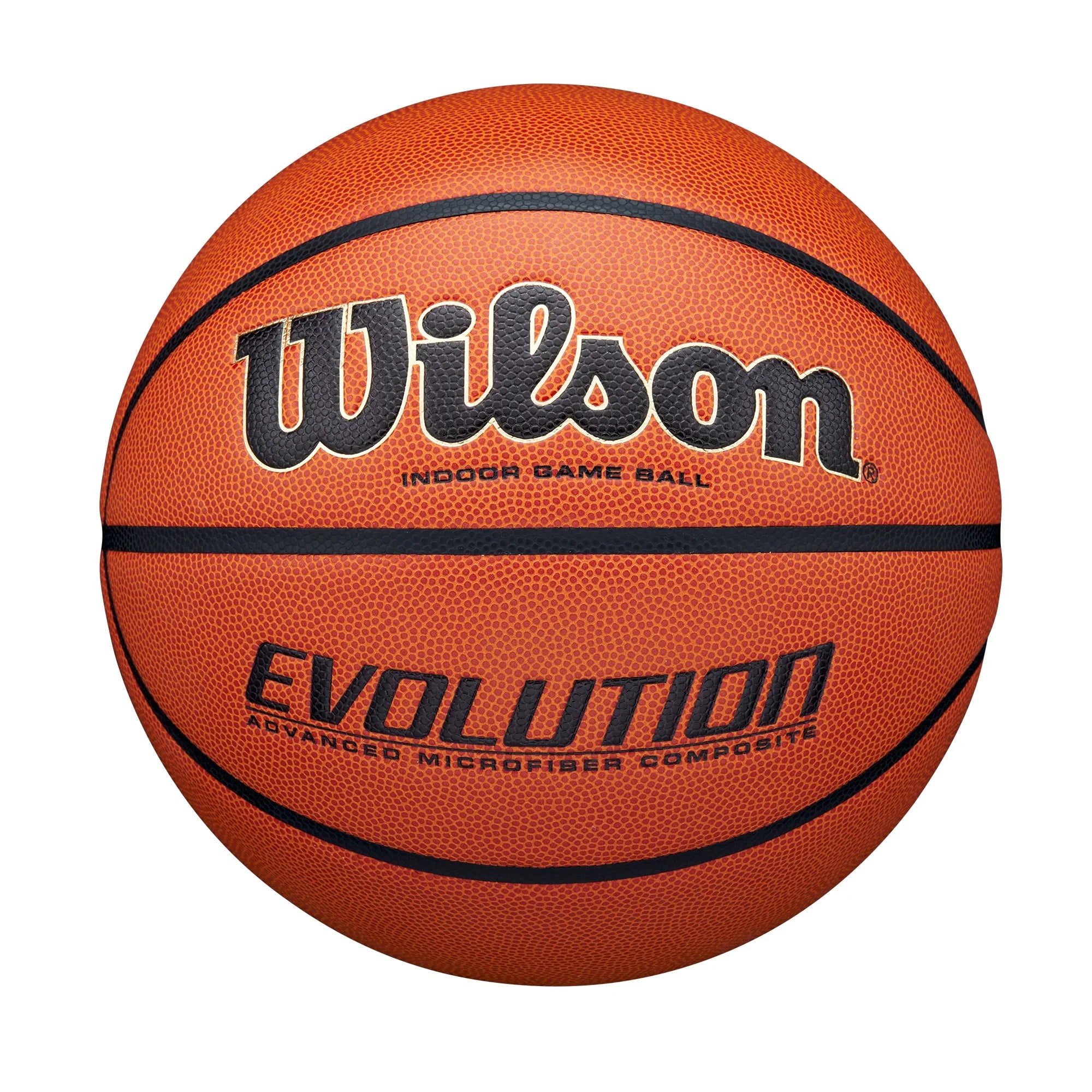 Evolution Indoor Game Basketball - Black, Size 6 - 28.5"