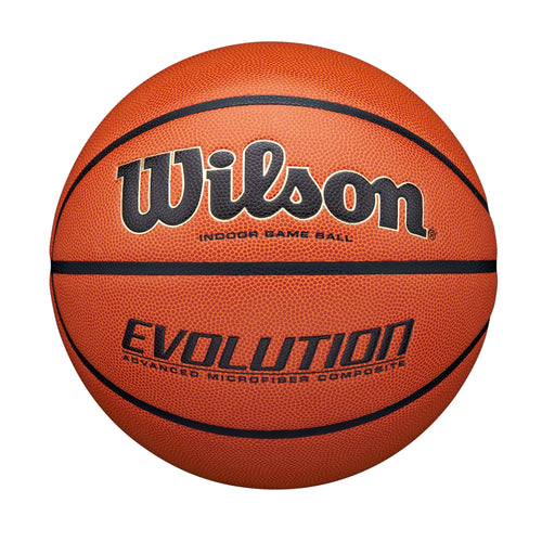 Evolution Indoor Game Basketball - Black, Size 6 - 28.5"